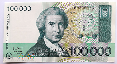 Chorwacja 100 000 dinarów 1993