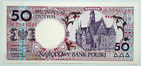 Polska 50 złotych 1990