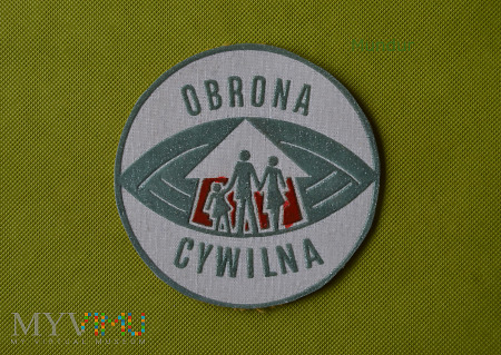 Emblemat OBRONA CYWILNA 85mm