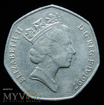 50 pensów 1997 Elizabeth II