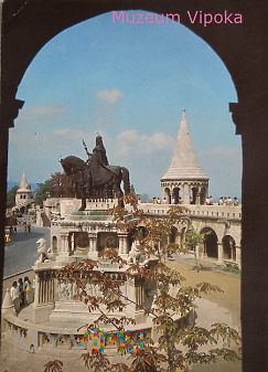 Budapeszt - konny pomnik króla Stefana I -brama'89