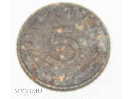 5 pfennig 1943 A Zn