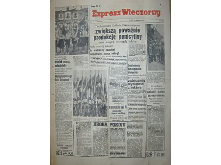 Duże zdjęcie EXPRESS WIECZORNY nr.214 10.08.1951-czystka w WP?