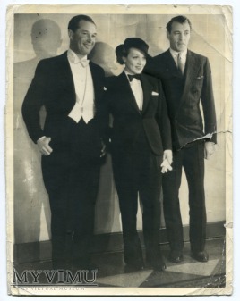 Duże zdjęcie 1933 Marlene Dietrich Gary Cooper M. Chevalier