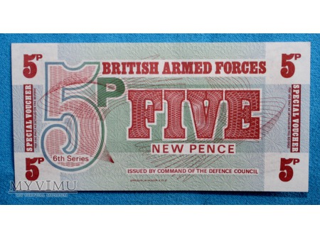 5 New Pence British Armed Forces