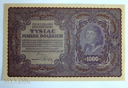 1000 marek 1919 r - Polska Krajowa Kasa Pozyczkowa