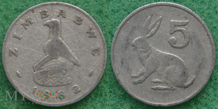 Duże zdjęcie Zimbabwe, 5 centów 1982