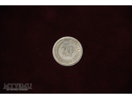 - Singapur - 20 centów - 1967