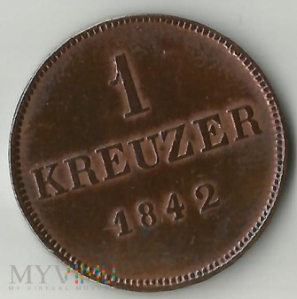 1 Kreuzer 1842 Sachsen-Menningen