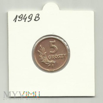 Moneta 5 Groszy 1949