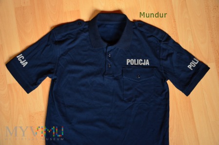 Koszulka polo z krótkimi rękawami policji