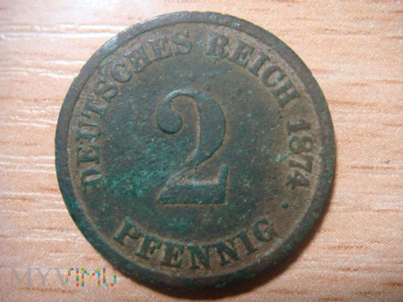 Duże zdjęcie 2 Pfennig 1874 D