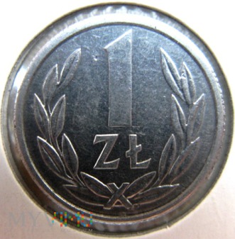 Duże zdjęcie 1 złoty - 1990 r. Polska