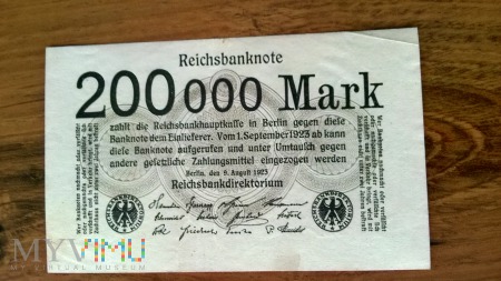200,000 Mark 1923r.