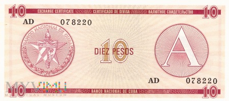 Kuba - 10 pesos (1985)