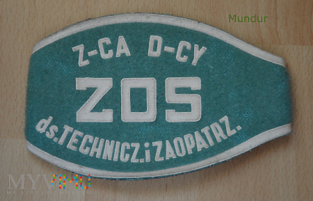 Opaska ZOS: Z-ca d-cy ds. technicz.i zaopatrzenia