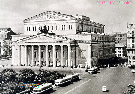 Moskwa - Teatr Bolszoj - kwadryga (1956)