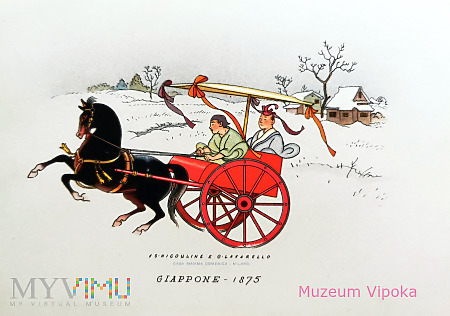 Wóz japoński - 1875 grafika