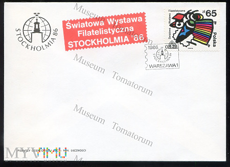 1986 - Światowa Wystawa Filatelistyczna Stockholm