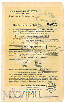 Bilet Karta uczestnictwa LPT Jaworzno - Wisła