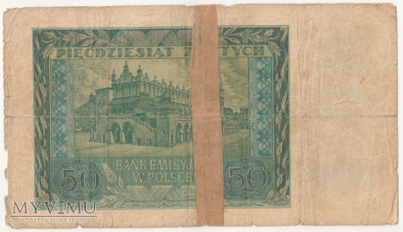50 złotych 1 marca 1940 rok seria B