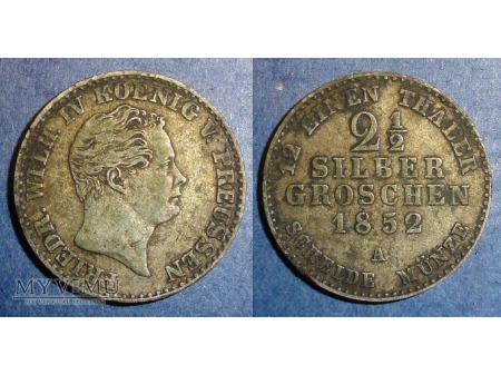 1852 2 i pół srebrnego grosza