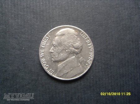 Duże zdjęcie USA-Nickel (5 centów)-1980r.
