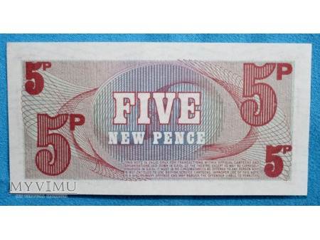 5 New Pence British Armed Forces