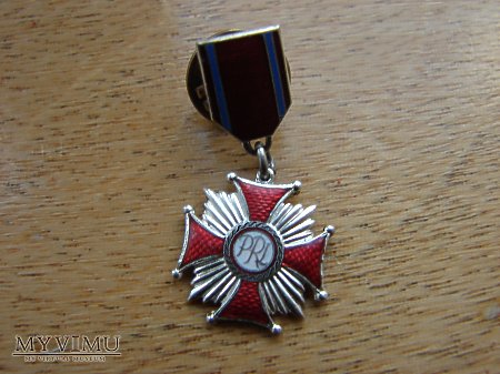 Srebrny krzyż zasługi PRL miniatura