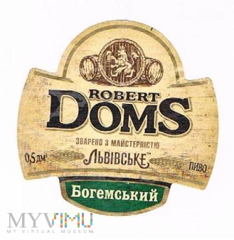 львівська пивоварня - robert doms богемський