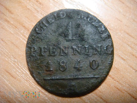 1 Pfenning 1840 A