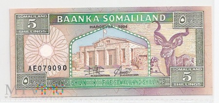Somaliland.Aw.5 shilin.1994.P-1