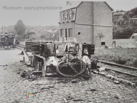 Duże zdjęcie Krupp Protze Kfz. 69 zniszczony w Belgii