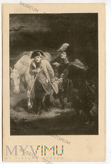 Duże zdjęcie Napoleon Bonaparte smutny, przerażony