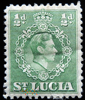 St. Lucia ½d Jerzy VI