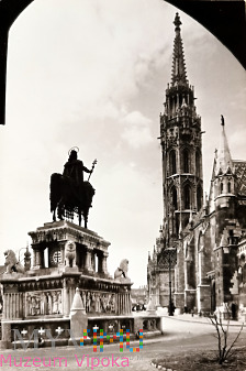 Duże zdjęcie Budapeszt - konny pomnik króla Węgier św. Stefana