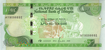 Etiopia - 10 birrów (2020)