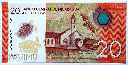 Nikaragua 20 cordobas 2014