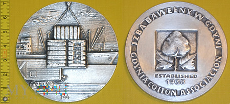 Medal kolejowy - przewozowy Izby Bawełny w Gdyni