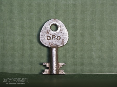Duże zdjęcie GPO (British Post Office) Lock Key
