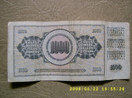 1000 dinarów.