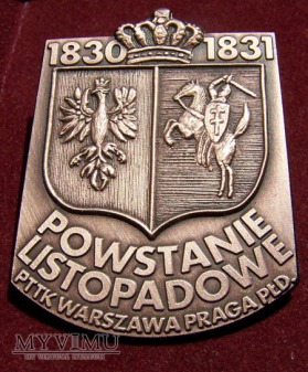 Brązowa odznaka "Powstanie Listopadowe 1830-31"