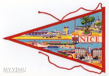 Proporczyk souvenir - Francja Nicea 1963