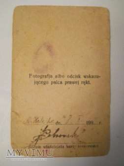 Karta Tożsamości 13 Pułku Ułanów Wileńskich