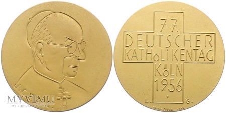 77. Niemiecki Dzień Katolika Kolonia medal 1956