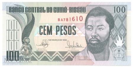 Duże zdjęcie Gwinea Bissau - 100 pesos (1990)