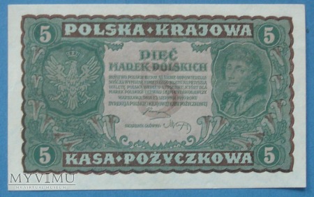 5 Marek 1919 r - Polska Krajowa Kasa Pozyczkowa