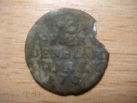 3 Pfennig 1703 HFH Magdeburg