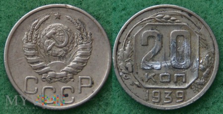 ZSRR, 20 kopeek 1939,1940