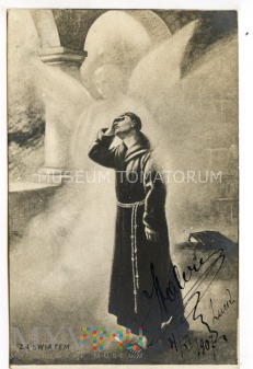 Duże zdjęcie Spitzweg - Monk zakonnik - Za światem - 1907